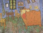 Vincent Van Gogh The Artist's Bedroom in Arles (mk09) oil